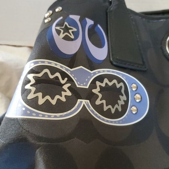 Coach Shoulder Bag Optic C Signature Applique Poppy GLAM TOTE WOMEN'S WOMAN'S - Picture 14 of 15